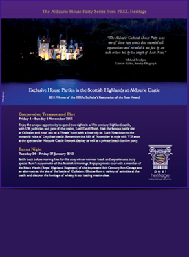 aldourie castle brochure cover